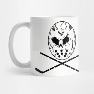 Hockey Skull and Crossbones Mug